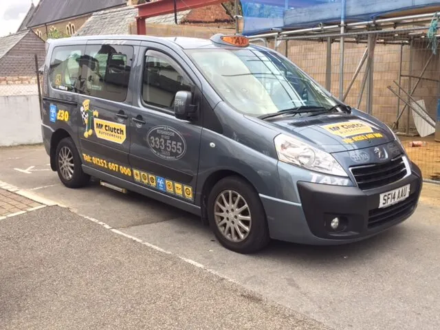 Rushmoor Taxis advertisements — single doors
